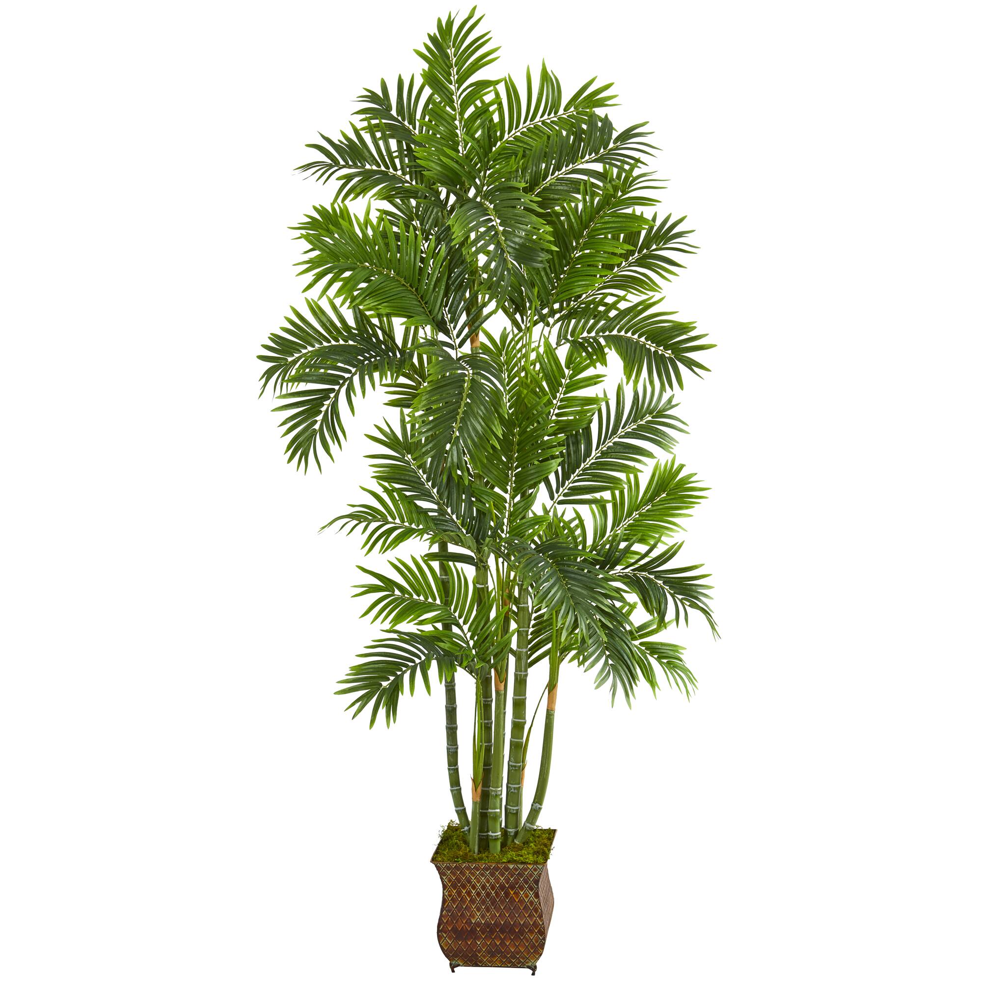 5.5ft. Areca Palm Tree in Metal Planter